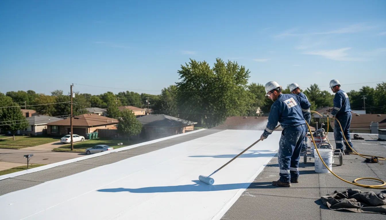 Commercial roof coating in Flat Rock, OH near me
